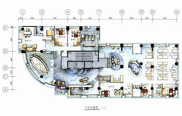 鳳凰衛(wèi)視辦公室裝修設計效果圖