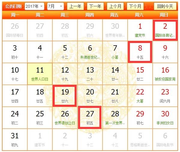 2017年7月那幾天適合裝修，7月裝修吉日