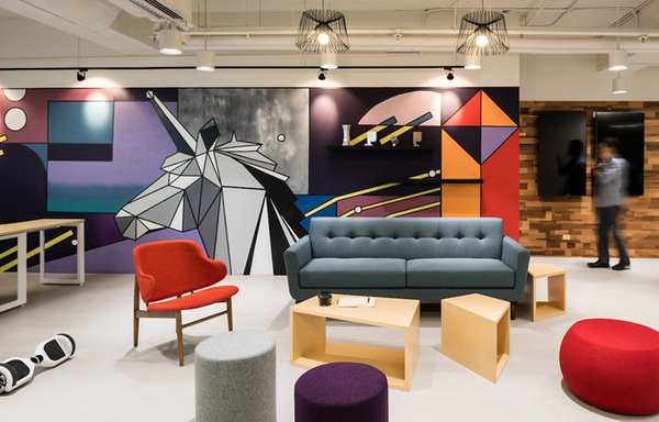 春天來了，這樣的辦公室裝修很適合這個(gè)季節(jié)